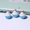 Cor de Doce Bolo Comida Brinquedo Acessórios DIY Creme Capa de Celular Pacote de Material Alimentício Casa de Brincar Acessórios de Resina
