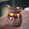 Horno para Hornear Té Horno de Cerámica para Hornear Pequeño Hogar Perfumador de Té Vela Cerámica Gruesa Tazón para Calentar Té Despertar Té Accesorios para Ceremonia del Té