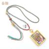 Tailândia Buda Marca Corrente Toda Trançada à Mão Estilo Xizang Corda de Colar Colorida Corda Esfregada à Mão Estilo Étnico Cordão Thangka