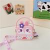 Nuevo Monedero para Bebé Bolsa de Silicona Linda para Niños Bolsa de Almacenamiento de Conejo de Dibujos Animados Bolsa Multifuncional Portátil Cruzada