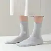 Calcetines de Media Pantorrilla Lisos de Algodón 93% para Hombre, Transpirables Casuales Absorbentes del Sudor para Hombre, Venta al por Mayor Año del Caballo 2026, Envío Gratis