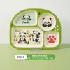 Juego de Platos Divididos para Comer y Vajilla para Comida Complementaria Infantil en Stock, Plato de Cena con Forma de Panda Lindo de Dibujos Animados para Bebé de Fibra de Bambú