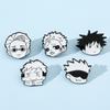 Broche Metálico de Batalla de Hechizos de Animación de Dibujos Animados Lindo Cinco Wu Hu Zhan Youren Pin de Aleación Gota de Aceite Accesorios