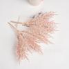 Rama de planta de forro polar con escarcha simulada, sensación de pino neblinoso, accesorios hechos a mano DIY, flor eterna, decoración para bodas y hogar, flor pequeña