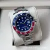 Relógio Rolex Greenwich GMT Zona Dupla Bezel Coke Mecânico Bezel Sprite Automático de Pulso Relógio Masculino