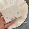Nicho Sweet Cool Girl Saturn Brincos Set Commuter All-match y2k Light Luxury Requintado High-end Sense Ear Bone Nail Earrings