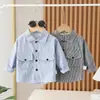 Camisas para Niños 2025 Nueva Ropa de Primavera Tops de Manga Larga para Bebé Modernos y Guapos Ropa para Niños Camisas Casuales para Niños Primavera y Otoño