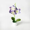 Flores Artificiales de Mini Perfume Simuladas de Lirio para Decoración del Hogar, Adornos de Escritorio y Accesorios de Fotografía