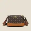 Bolsa de Ombro Retrô, Nova Bolsa de Mão Versátil com Monograma da Moda, Bolsa de Ombro para Celular Outono e Inverno, Bolsa Transversal para Mãe de Meia-Idade