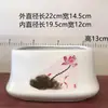 Macetas de Cerámica Directo de Fábrica para el Hogar Rectangulares de Gres Retro Chinas Macetas para Flores Adornos de Sala de Estar Macetas para Bonsái
