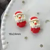 Accesorios de Resina DIY de Pingüino Muñeco de Nieve Papá Noel Grande Funda para Teléfono Móvil Pegamento de Crema Tocado Pasador Materiales Hechos a Mano
