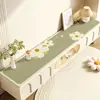 Tapete para Mesa Auxiliar con Temática de Plantas y Flores, Tapete Anti-Suciedad para Zapatero, Tapete Protector Lavable Impermeable y a Prueba de Aceite para Encimera de Entrada