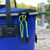 Balde de Pesca Moldado Integrado Personalizado Material Espesso Dobrável Balde de Pesca EVA Rede Anti-Salto Alça Grande Isca Balde para Peixes Vivos