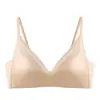 Sujetador push-up inalámbrico para mujer de busto pequeño, anti-caída, transpirable, soporte lateral para el pecho, soporte suave, sujetador sexy sin espalda