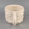 Caneca Cerâmica Laço Embossado Estilo Ins Criativo Leite Fufu Design de Nicho Fofo Cor Pura Alto Valor