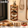 Zapatero multicapa para uso doméstico, diseño simple para recibidor, ahorra espacio, apto para uso en interiores, dormitorios y apartamentos de alquiler, zapatero pequeño económico