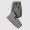 Pantalones deportivos de pana con forro polar de invierno para hombre, nuevos pantalones de chándal de moda negros que combinan con todo, de color sólido, con forro polar y cálidos.