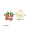 Série de Natal Popular Transfronteiriça Pingentes de Esmalte Desenho Animado Acessórios de Joias de Liga DIY Charms para Colar Pulseira