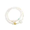 Pulsera de Cinco Elementos de Buena Suerte Multi-tesoro, Apilable, Pulsera de Cristal Natural de Lujo Ligero Nicho para Mujer, Regalo para Novia, Joyería