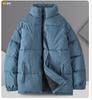 Jaqueta acolchoada de algodão com gola alta casaco de inverno masculino 2024 nova marca de moda grossa roupa para casal jaqueta acolchoada de algodão jaqueta acolchoada de algodão