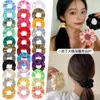 Scrunchies de Cetim Mais Vendidos Transfronteiriços em 70 Cores Sólidas, Elásticos de Cabelo de Alta Elasticidade para Mulheres, Acessórios de Cabelo Atacado