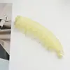 Novo Presilha Banana de Plástico de Alta Qualidade com Dentes para Grande Volume de Cabelo, Presilha Vertical Fashion, Base de Presilha Acessório Fresca e Doce