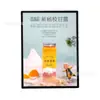 Caja de Luz Led Ultradelgada Vidrio Templado Montada en Pared Cartel Luminoso Exhibición de Ilustraciones Menú de Tienda de Té con Leche Póster