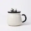 *Novo 0744+0746* 8,5*8,7cm 430ml *Caneca Panda*Caneca Fofa com Formato Especial*Caneca de Café*