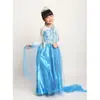 COS de Princesa Congelada Europeo y Americano para Halloween Nuevo Manto de Actividad Infantil Vestido de Princesa para Niña