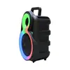 Novedad BT-2088 Audio Bluetooth Subwoofer Portátil para Exteriores de 8 Pulgadas con Micrófono Altavoz para Karaoke
