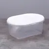 Caja de Almacenamiento Ovalada de PP Recipiente para Frutas Caja de Empaque de Alimentos Caja de Empaque de Snacks de Frutas Fiambrera Desechable