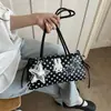Bolso de alta gama para mujer de gran capacidad, nuevo diseño de nicho de verano 2026, bolso de hombro o axila de lunares, comercio exterior transfronterizo