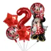 Bolsa Nova Transfronteiriça Minnie Balão de Filme de Alumínio Conjunto Menina Bebê Aniversário Ano Um Decoração de Cena Bola