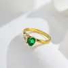Anel de Aço Titânio com Zircônia para Mulheres, Anéis de Casal Modernos e Personalizados, Joias Tendência de Luxo Leve, Direto do Fabricante