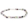 Collar de piedra natural de cristal de grava irregular de color exclusivo transfronterizo, cadena para el cuello estilo boho ins, cadena para la clavícula