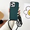 Adecuado para Apple Modelo 15PRO Superventas Silicona Líquida Correa Integrada Colgante para Cuello del Teléfono Móvil Correa Ajustable para Funda de Teléfono Móvil