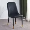 Silla de Comedor de Lujo Nórdico Luz Silla con Respaldo para el Hogar Hierro Simple Moderno Arte Hotel Cuero Sala de Estar Celebridad de Internet Maquillaje Manicura