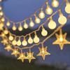 Fabricante Personalizado Estrela Lâmpada Pequena Luz LED Exterior Estilo Acampamento Atmosfera Cordão de Luz Decorativo Festa Festa Decoração Iluminação