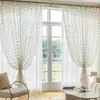 Cortinas de Comercio Exterior Transfronterizo de Amazon, Cortinas Transparentes de Lunares Coloridos con Pompones, Estilo de Gancho y Barra con Anillas Metálicas, Suministro de Producto Terminado