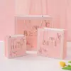 Nuevo Estilo Ins Bolsa de Regalo Rosa Bolso de Mano para Ropa Bolsa para Empaquetar Dulces Bolsa de Regalo Acompañante Bolsa de Papel de Comercio Exterior