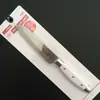Jinda rimei 5208 cuchillo para fruta empaque independiente mango recto de acero inoxidable cuchillo de cocina mango blanco Pelador