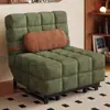 Novo modelo de sofá-cama, dupla função para reclinar e sentar, adequado para apartamentos pequenos, estilo retrô na cor creme, ideal para cochilos, moradia para aluguel, multifuncional dobrável de alta qualidade