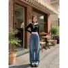 Jeans Rectos Estrechos de Cintura Alta Vintage para Mujer, Pantalones Rectos de Pierna Ancha Adelgazantes Más Vendidos de la Primavera 2026