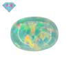 Huagang Gema Forma de Huevo ÓPALO Sintético Piedra en Bruto Cara ÓPALO Artificial Oval Fondo Plano OP03