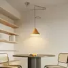 Lámpara de Araña para Restaurante Nórdico Cambiante Simple Moderna Bauhaus Oscilante Retráctil Dormitorio Mesita de Noche Estudio Estilo Japonés Lámparas