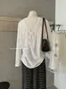 Conjunto de Verano Estilo Coreano Y.Jia con Espalda Descubierta Protección Solar Cover-Up + Falda Larga Rayada Estilo Casual de Cintura Alta 1653