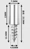 Soporte de Estante Tornillo Autorroscante Integrado Soportes para Fijación de Mamparas de Cristal Estante de Almacenamiento Gabinete Armario Soportes Accesorios de Ferretería