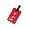 Venta caliente transfronteriza etiqueta de equipaje de avión de PVC traje etiqueta de identificación de equipaje de viaje bolsa anti-señal equivocada al por mayor