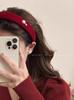 Diadema de Año Nuevo para Mujer 2024 Nueva Diadema de Terciopelo de Calavera Alta de Gama Alta Accesorios para el Cabello de Año Nuevo Otoño e Invierno Horquilla Retro