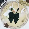 Gravata borboleta de uniforme JK com Pena Azul Escuro e Vermelho Cor Sólida Estilo Japonês Diagonal Estudante Gravata borboleta grande com pena Acessório para Uniforme de Marinheiro